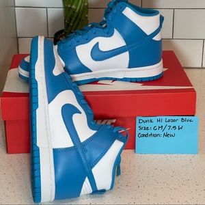 Nike dunk high laser blue